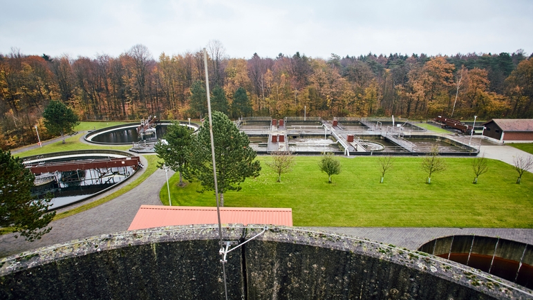 WWTP in the town of Stadtlohn, North Rhine-Westphalia