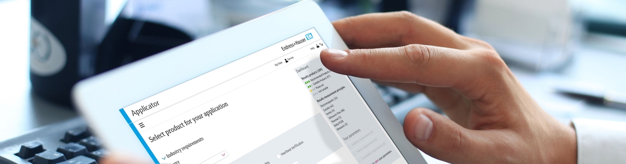 Endress+Hauser's online tools provide quick and free access to the information you need.